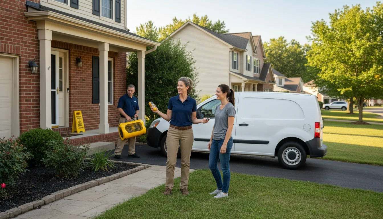 Residential water damage restoration in Harrisburg, SD